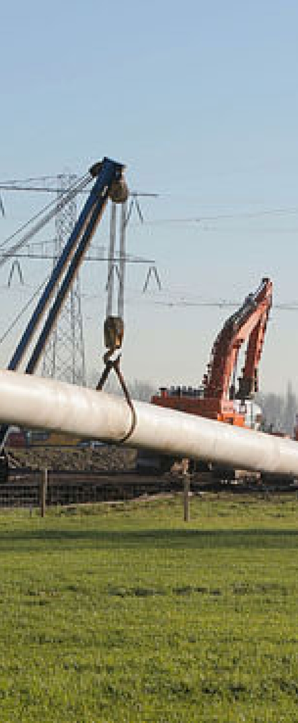 Construction of Beverwijk-Wijngaarden gas transport pipeline