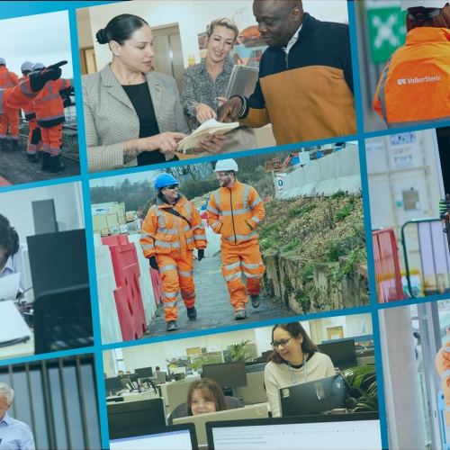 Collage of VolkerStevin employees. Our culture