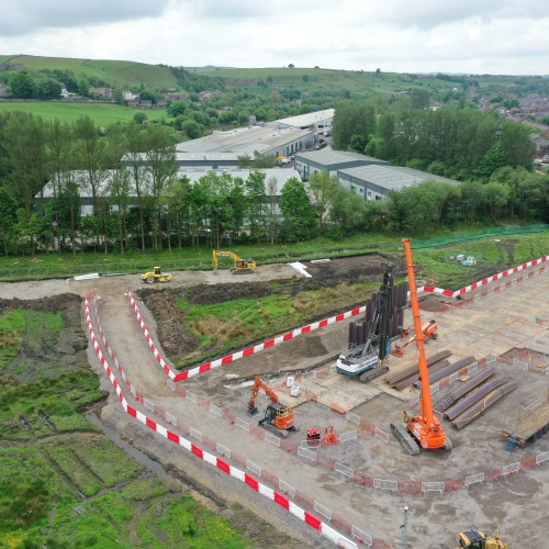 Aerial image of the Littleborough FRMS.