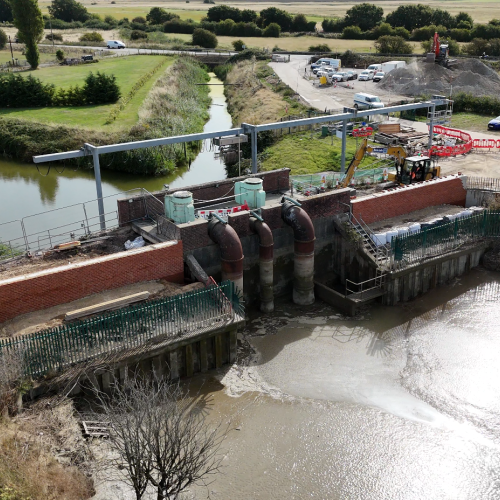 Picture of the pumping station at RTWE.