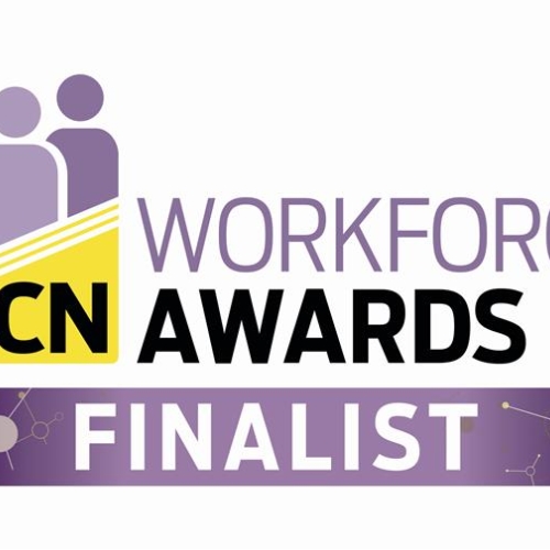 CN Workforce Awards finalist logo in purple and yellow