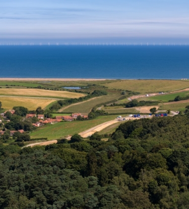 energy - landscape view of land and sea