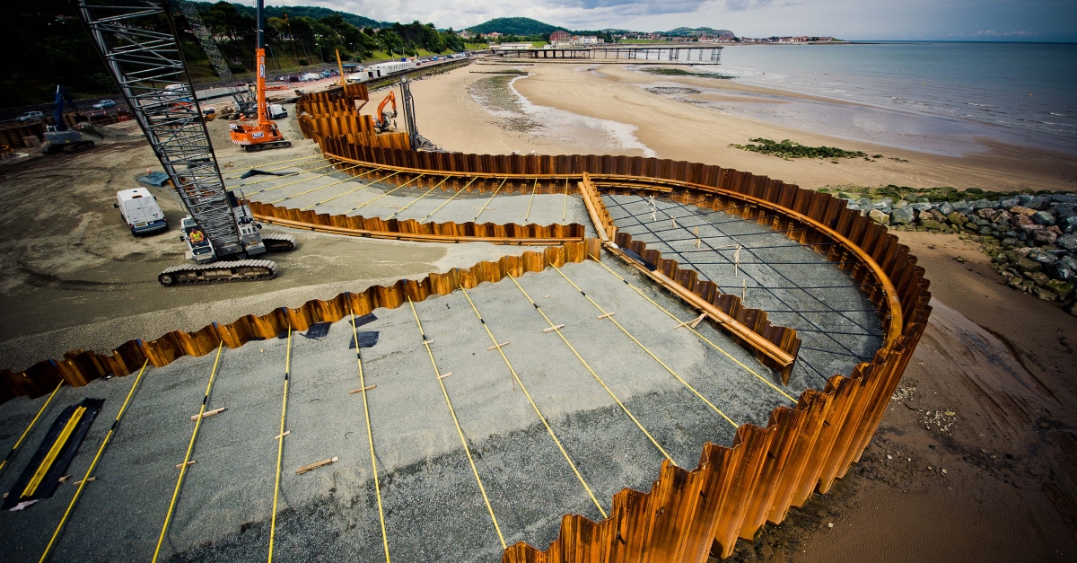Colwyn Bay | Coastal Defence Piling | VolkerGround Engineering