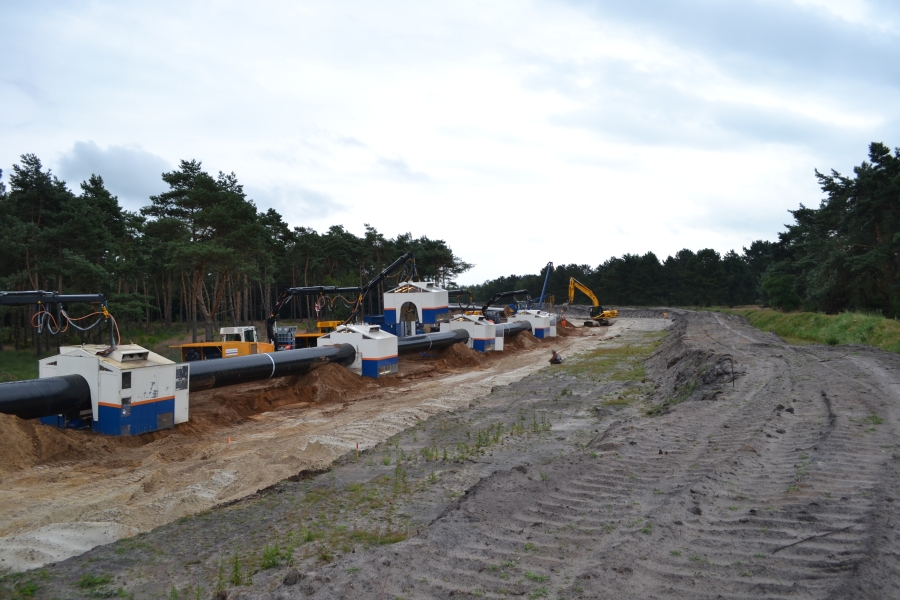 36" gas transport pipeline Frøslev-Egtved