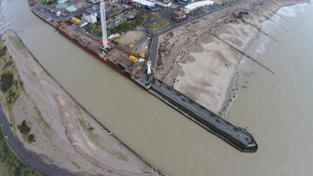 Littlehampton Flood Alleviation Wall Sheet Piling