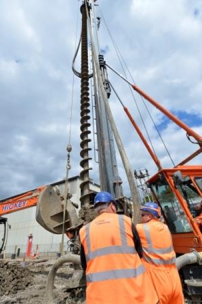 CFA piling at Hornsey