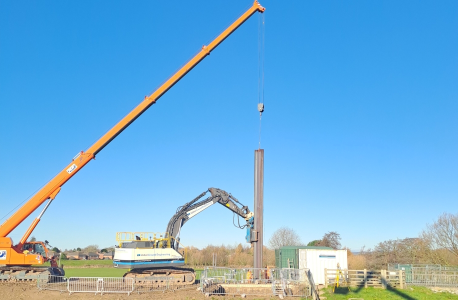 Garstang Flood Barrier temporary works