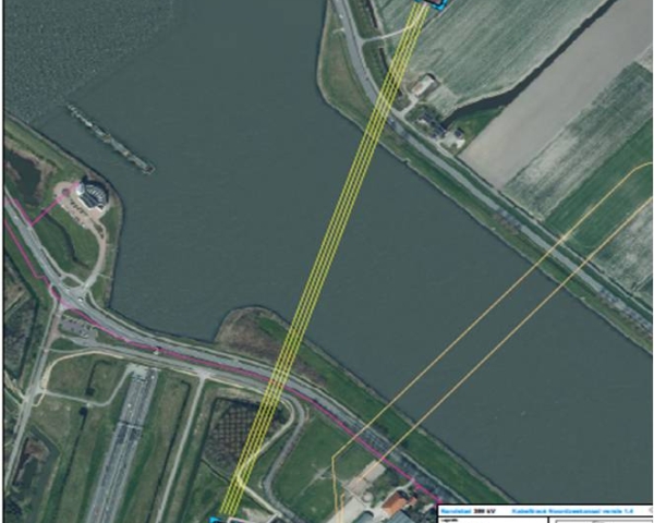 Cable crossing of North Sea Canal