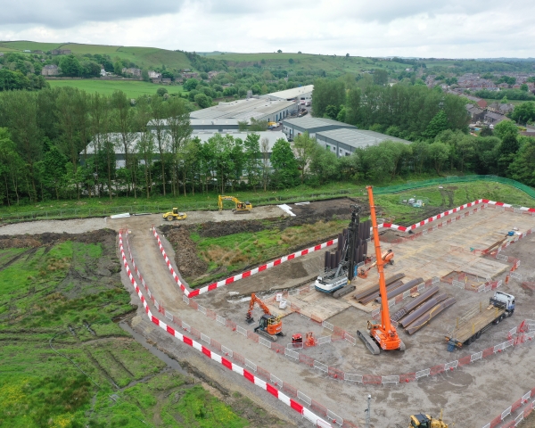 Aerial image of the Littleborough FRMS.
