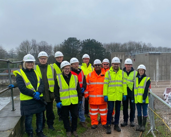 Visitors on site at Macclesfield WwTW