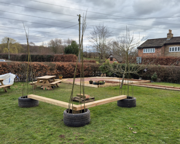 Sensory garden at a school