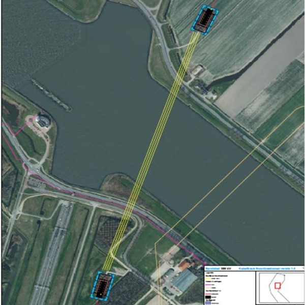 Cable crossing of North Sea Canal