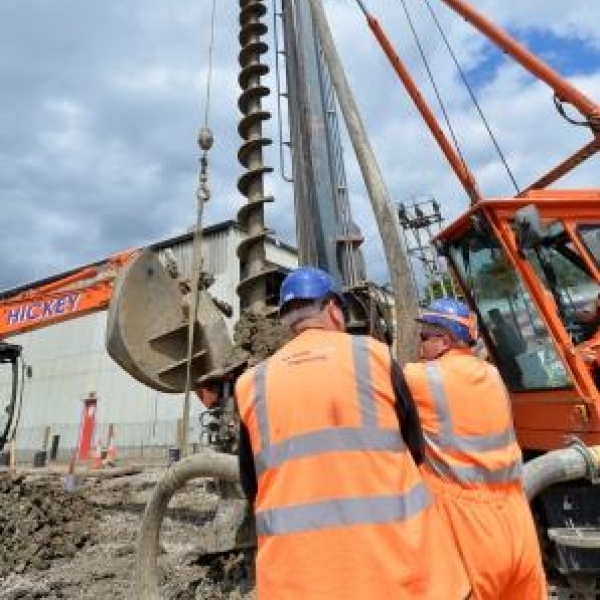 CFA piling at Hornsey