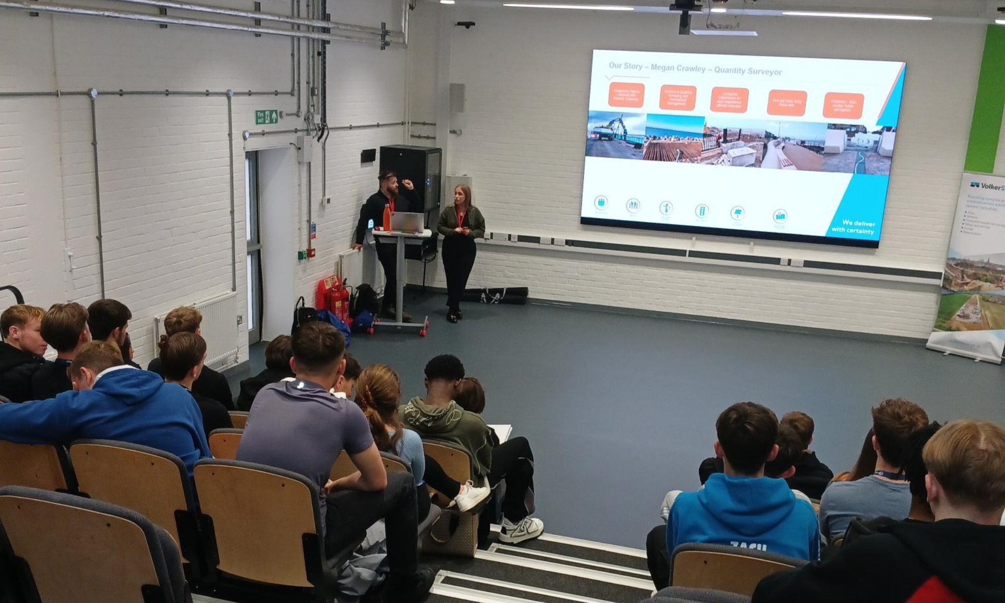 Girl giving a presentation