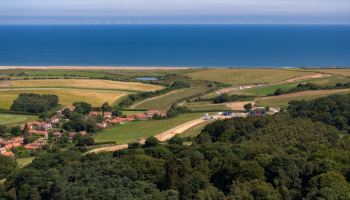 energy - landscape view of land and sea