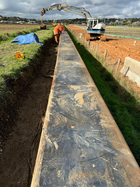 Piling rig on site.