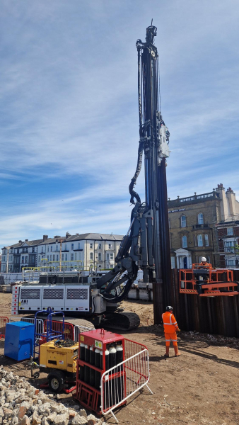 Marine Lake Exhibition Centre piling